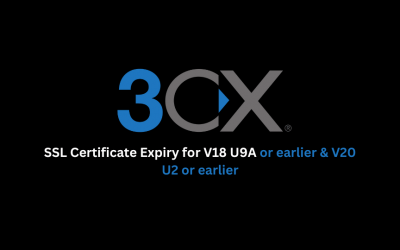 SSL Certificate Expiry for V18 U9A or earlier & V20 U2 or earlier